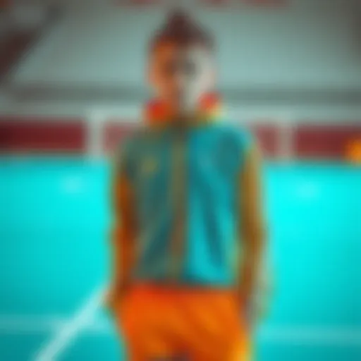 Young athlete showcasing stylish sportswear