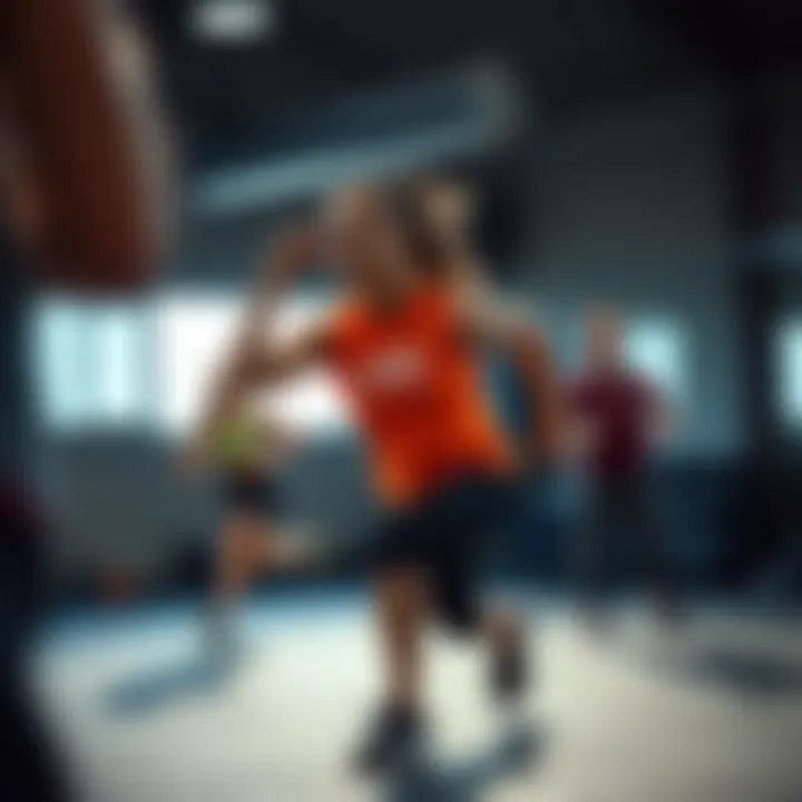 Motivational group HIIT training environment