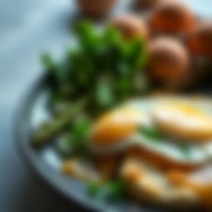 A well-balanced meal showcasing eggs as a primary ingredient