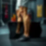 Illustration of weak legs with graphical representation of strength indicators