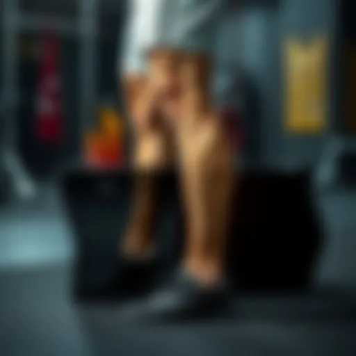 Illustration of weak legs with graphical representation of strength indicators