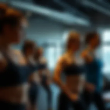 Group exercise class focusing on weight management