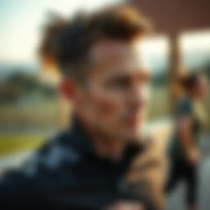 Outdoor fitness session for burning calories